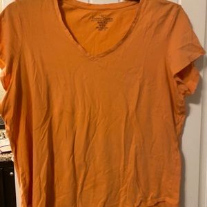 faded glory orange tee shirt